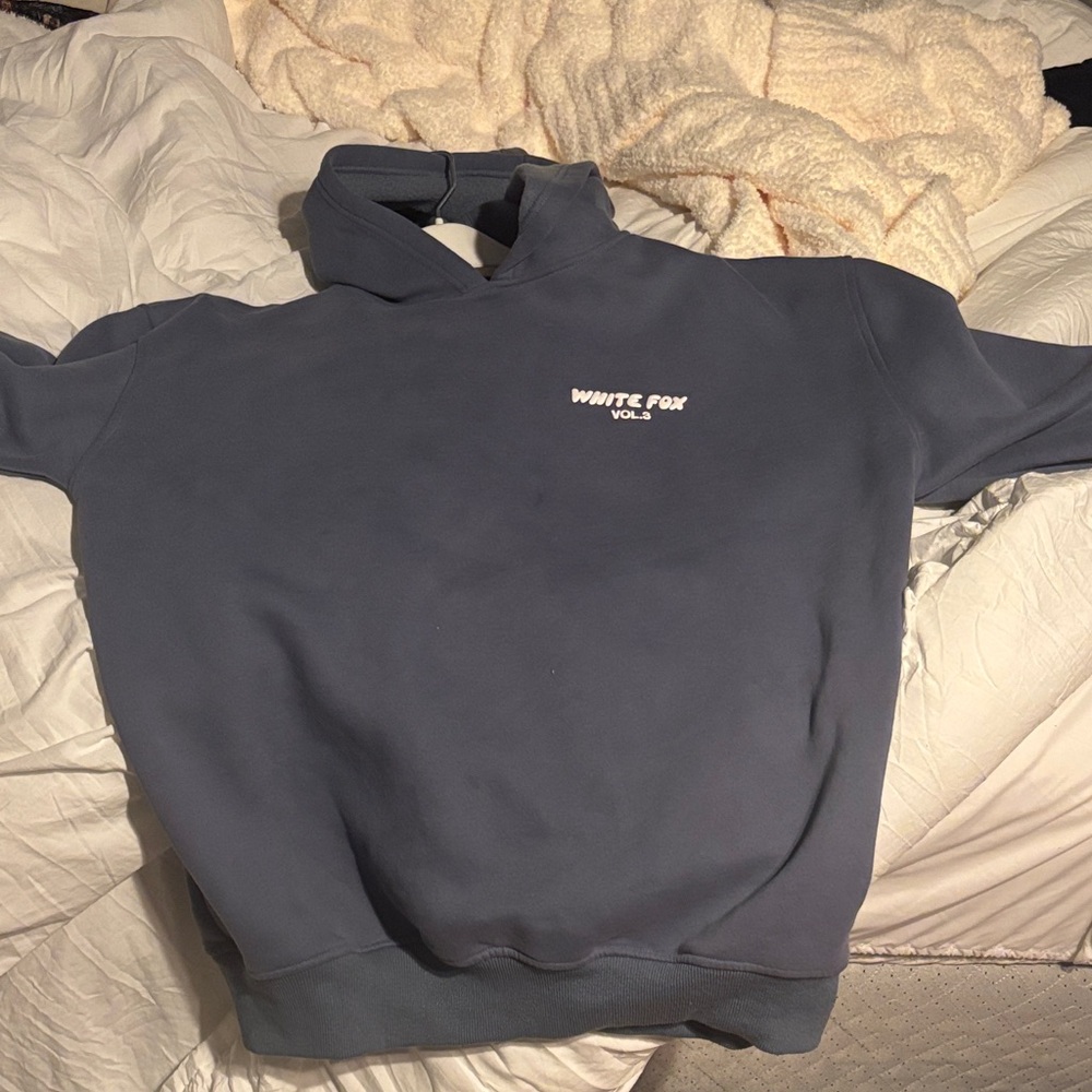 White Fox Boutique Blue/Grey Hoodie